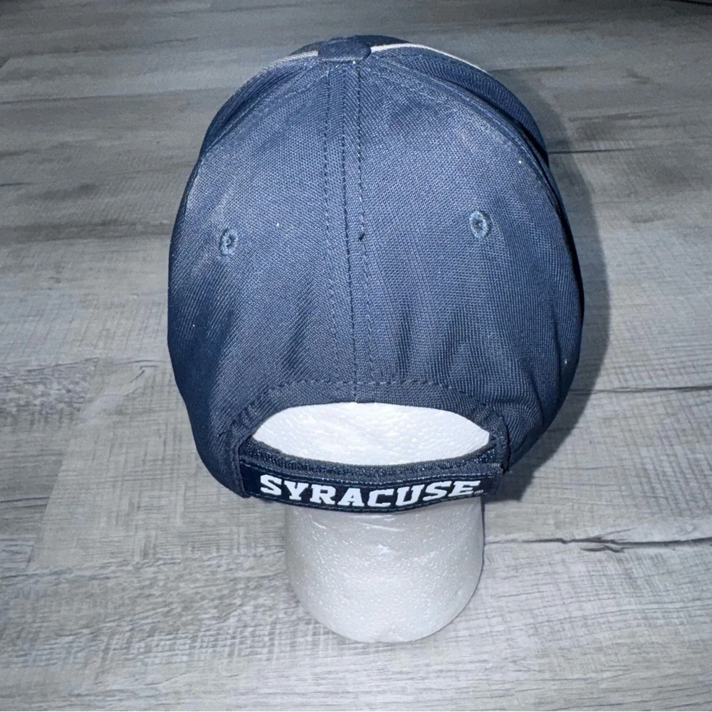 Navy Blue Embroidered Syracuse Hat Strapback Captivating Brand Super Rare Cap
